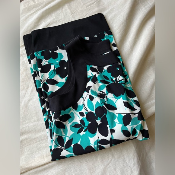 Jessica Howard Dress - Floral Print - Teal, Black and White - size 18W - Picture 13 of 15